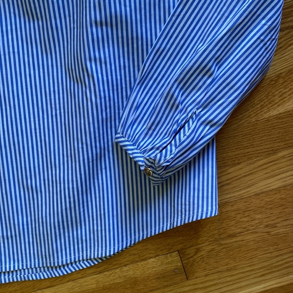 J.Crew Long-sleeve ruffleneck top - stripe - Picture 4 of 6